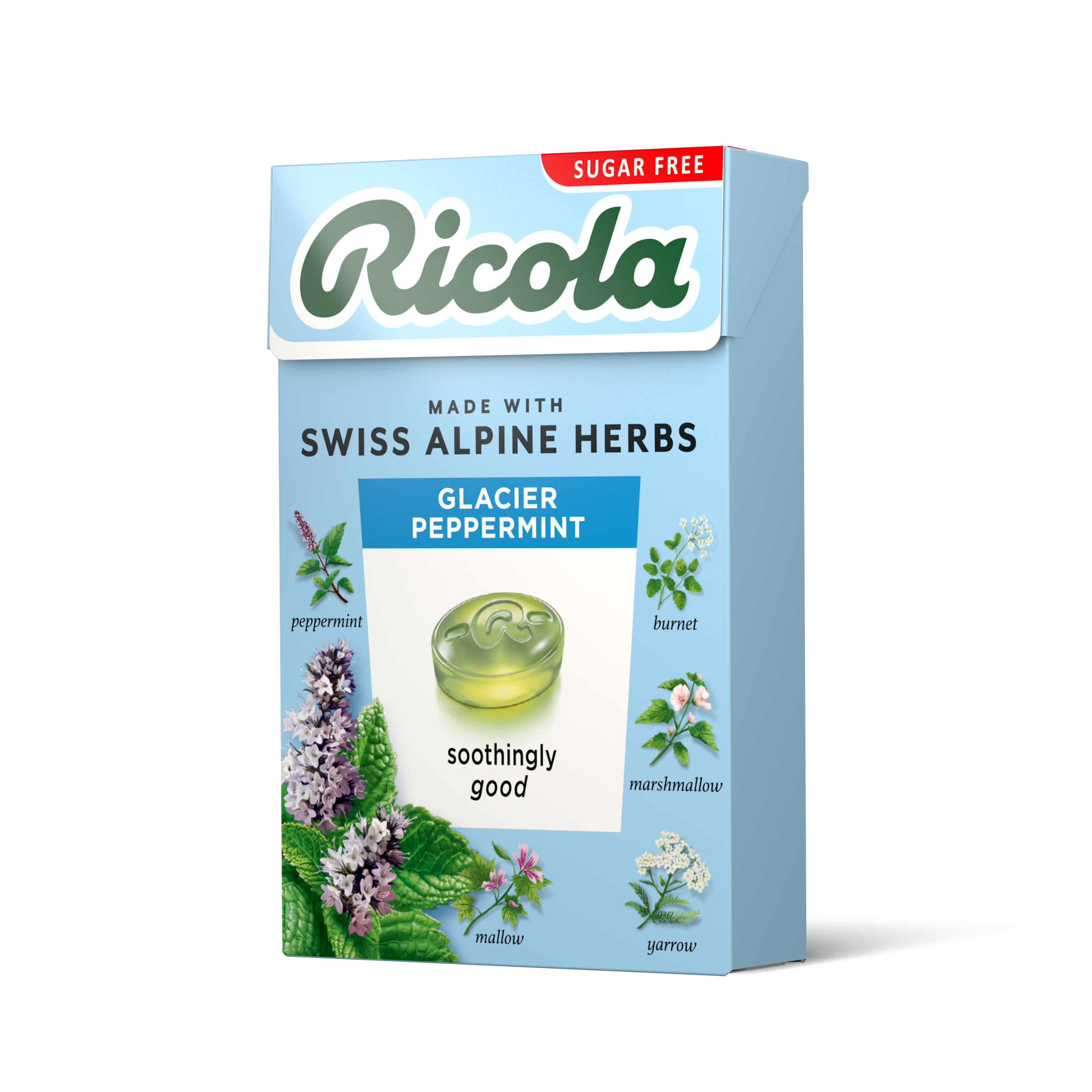 Empty Ricola Box Ricola Glacier Peppermint Sugar Free Box 45g